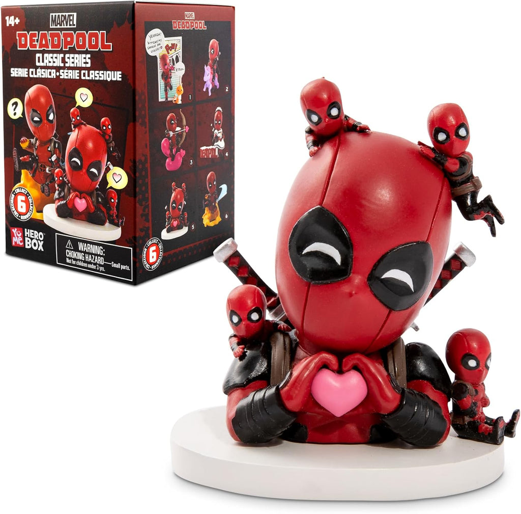 Halloween Deadpool Classic Series Hero Box - Blind Box, 2" to 4" Collectible Toy Figurines, Marvel Superhero Movie Inspired Toy Figure Set, Fun Gifts for Adults, Boys, Girls, and Kids Ages 14+, Single Box - SJB-DIAMOND ELITES