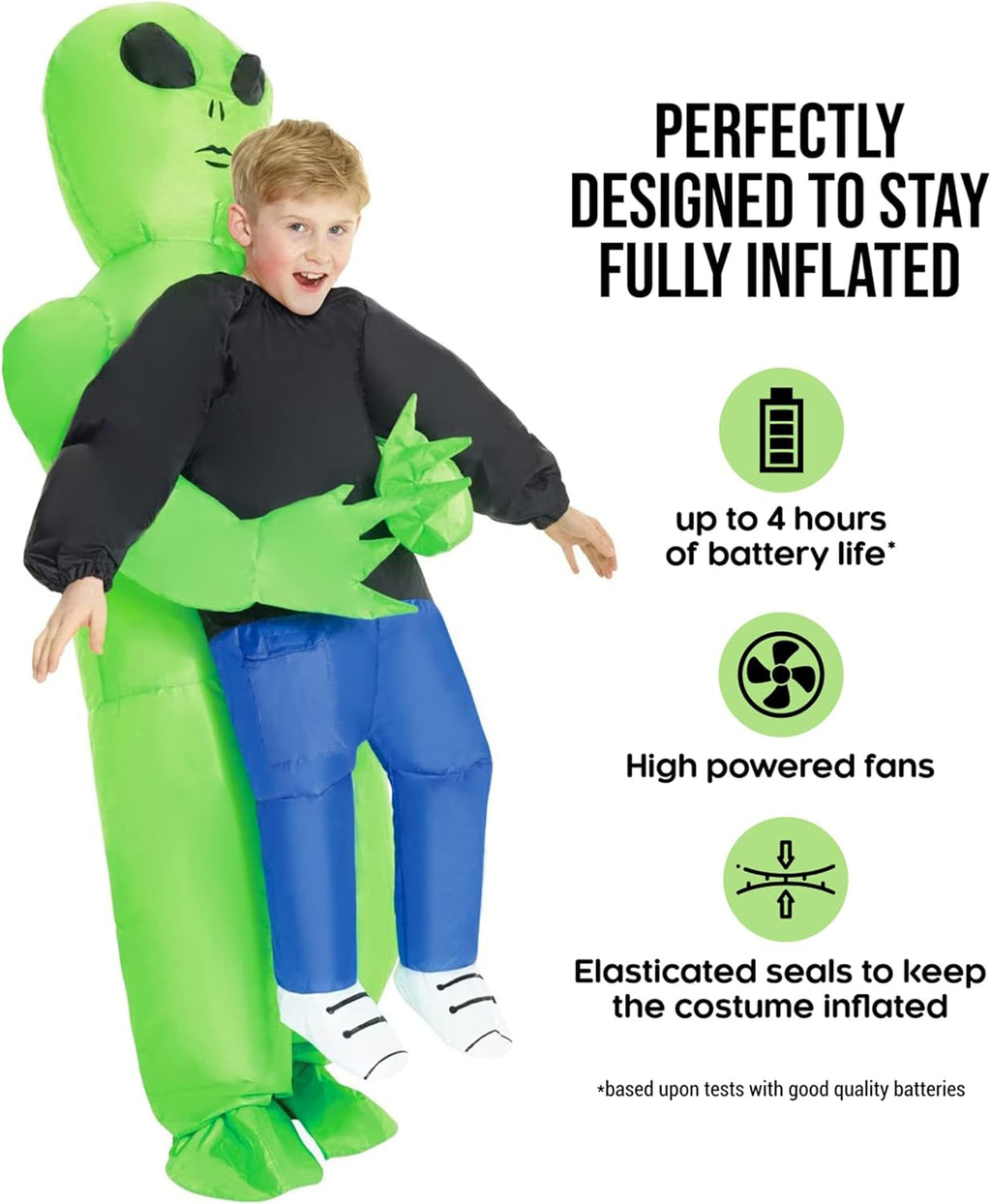 Costume for Kids, Inflated Costume, Kids Inflatable Costume, Child Inflatable Costume, Inflatable Costume Kids, Abducted by Aliens Costume, Blow Up Costume - SJB-DIAMOND ELITES