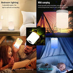 Touch Dimmable Table Lamp, Bedside Table Lamp, LED Night Light with Color Changing Portable for Living Room Bedroom