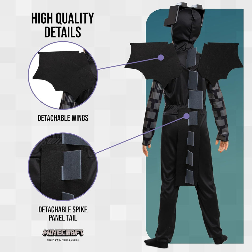 Minecraft Ender Dragon Costume for Kids, Video Game Inspired Character Outfit Halloween - SJB-DIAMOND ELITES