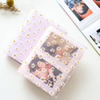 72 Pockets Book Album for PVC 3/4/5/6 Inch Album Daisy Printing 3 inch Photo paper Mini Films Transparent Photo Album Book Gifts For Friends And Coin Collectors Stevvex