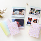 72 Pockets Book Album for PVC 3/4/5/6 Inch Album Daisy Printing 3 inch Photo paper Mini Films Transparent Photo Album Book Gifts For Friends And Coin Collectors Stevvex