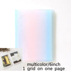 72 Pockets Book Album for PVC 3/4/5/6 Inch Album Daisy Printing 3 inch Photo paper Mini Films Transparent Photo Album Book Gifts For Friends And Coin Collectors Stevvex
