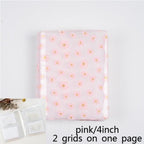 72 Pockets Book Album for PVC 3/4/5/6 Inch Album Daisy Printing 3 inch Photo paper Mini Films Transparent Photo Album Book Gifts For Friends And Coin Collectors Stevvex