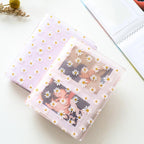 72 Pockets Book Album for PVC 3/4/5/6 Inch Album Daisy Printing 3 inch Photo paper Mini Films Transparent Photo Album Book Gifts For Friends And Coin Collectors Stevvex
