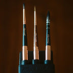 Raphael Le Voyageur 3-Brush Travel Set, Black Wallet