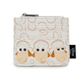 Buckle-Down Women's Disney Wallet, ID Zip Top, Pixar, Toy Story 4 Sheep Trio Billy Goat and Gruff Pose, White, Vegan Leather