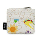 Buckle-Down Women's Disney Wallet, ID Zip Top, Pixar, Toy Story 4 Sheep Trio Billy Goat and Gruff Pose, White, Vegan Leather
