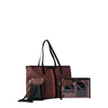Time and Tru Women's Tote, Organizer Pouch and Mobile Crossbody Handbag Set, 3-Piece
