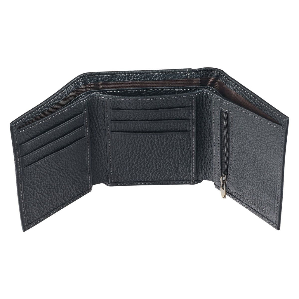 Christian Art Gifts Genuine Full Grain Leather RFID Blocking Scripture Wallet for Men: Walk by Faith - 2 Corinthians 5:7 Inspirational Bible Verse Accessory for Credit Cards, Bills, ID, Photos, Black EasyOptionXY LLC