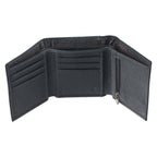 Christian Art Gifts Genuine Full Grain Leather RFID Blocking Scripture Wallet for Men: Walk by Faith - 2 Corinthians 5:7 Inspirational Bible Verse Accessory for Credit Cards, Bills, ID, Photos, Black EasyOptionXY LLC