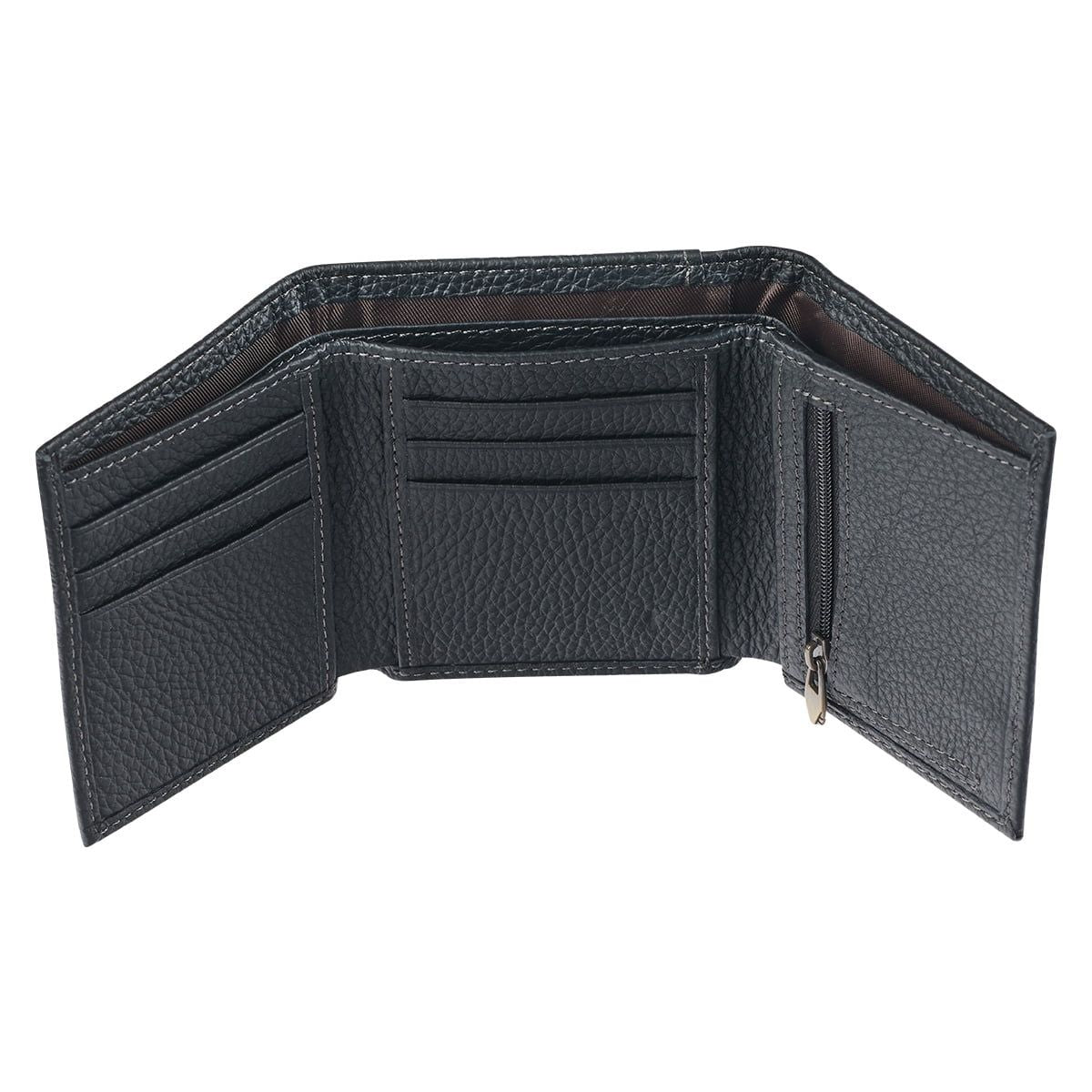 Christian Art Gifts Genuine Full Grain Leather RFID Blocking Scripture Wallet for Men: Walk by Faith - 2 Corinthians 5:7 Inspirational Bible Verse Accessory for Credit Cards, Bills, ID, Photos, Black EasyOptionXY LLC