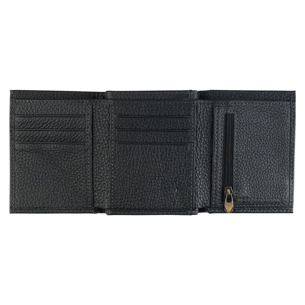 Christian Art Gifts Genuine Full Grain Leather RFID Blocking Scripture Wallet for Men: Walk by Faith - 2 Corinthians 5:7 Inspirational Bible Verse Accessory for Credit Cards, Bills, ID, Photos, Black EasyOptionXY LLC
