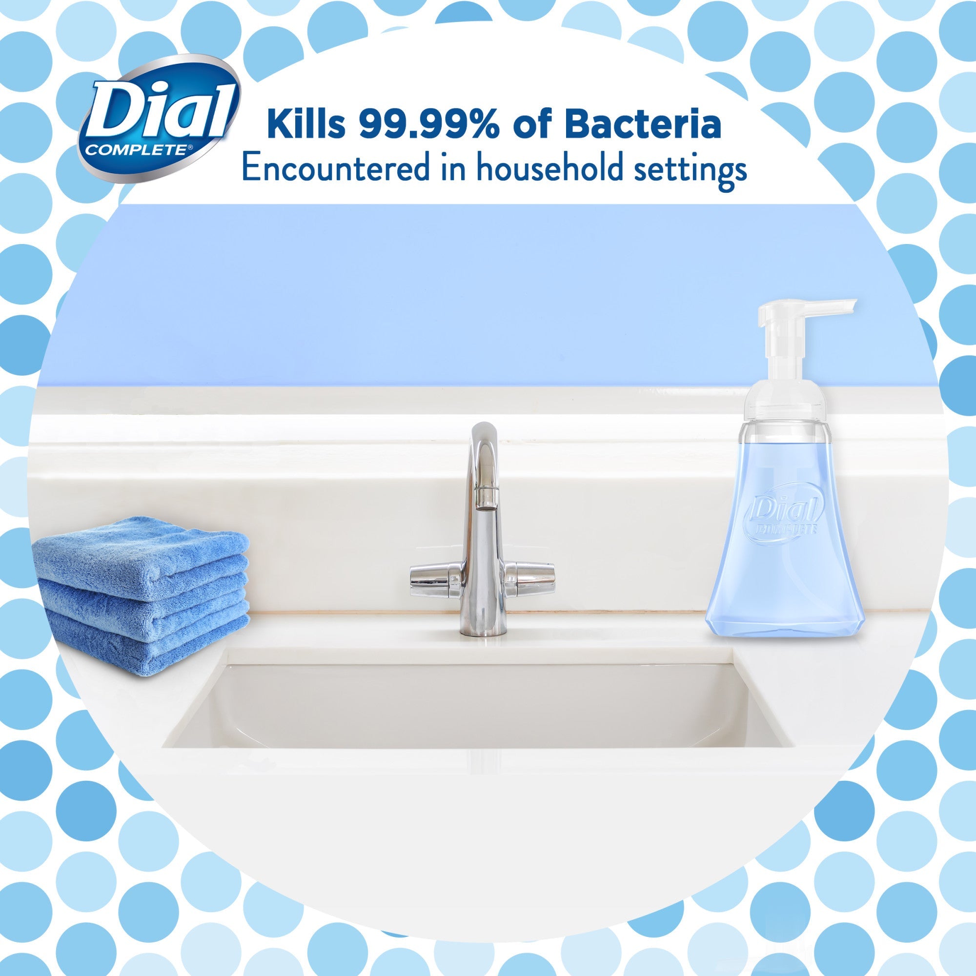 Dial Antibacterial Foaming Hand Wash, Spring Water, 7.5 fl oz