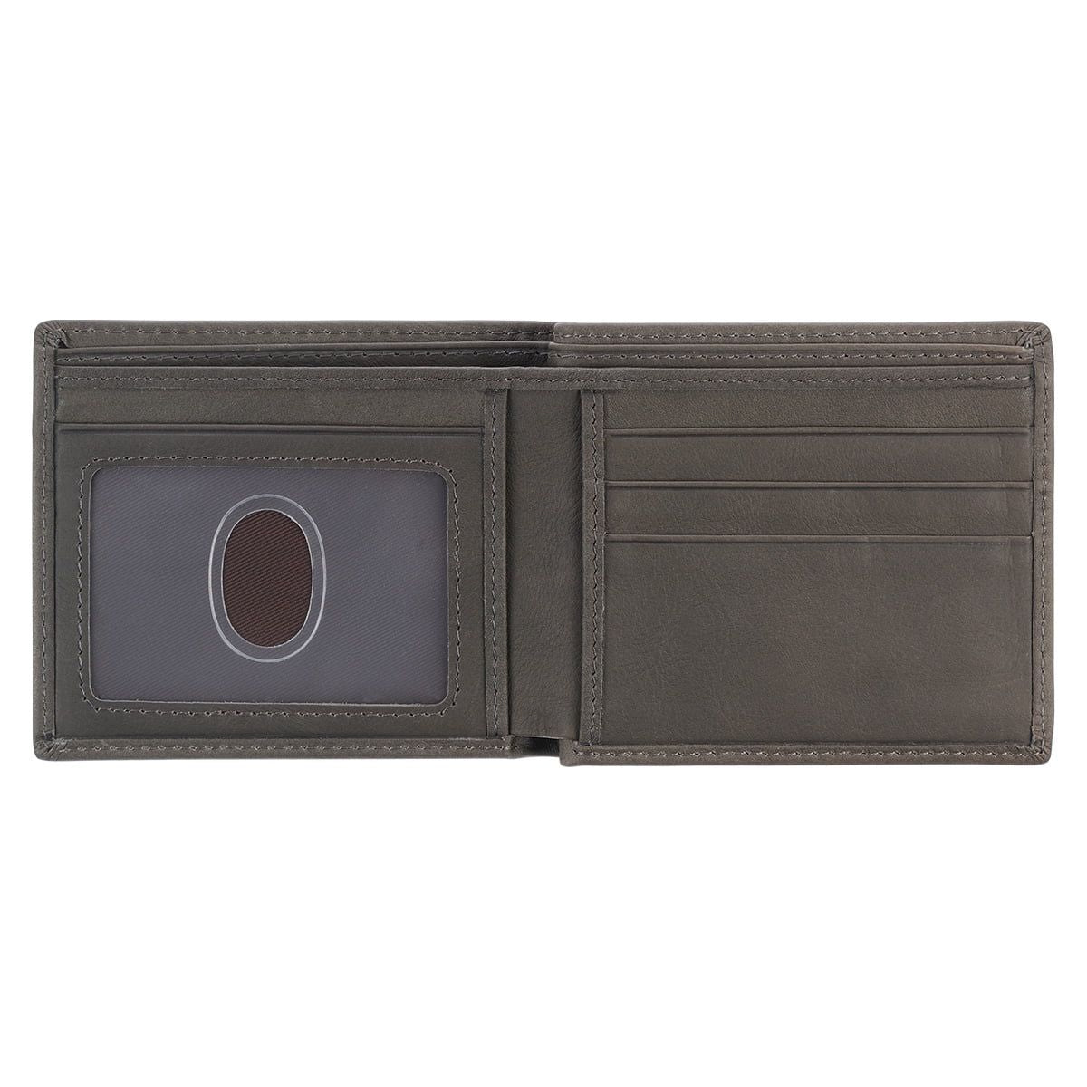 Christian Art Gifts Genuine Full Grain Leather RFID Blocking Scripture Wallet for Men: Salt of the Earth - Matthew 5:13 Inspirational Bible Verse Accessory for Credit Cards, Bills, ID, Photos, Gray EasyOptionXY LLC