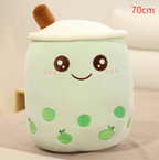 Cute Fruit Drink Plush Stuffed Soft Strawberry Milk Tea Plush Boba Tea Cup Toy Bubble Tea Pillow Cushion Kids Gift Pi-Mart
