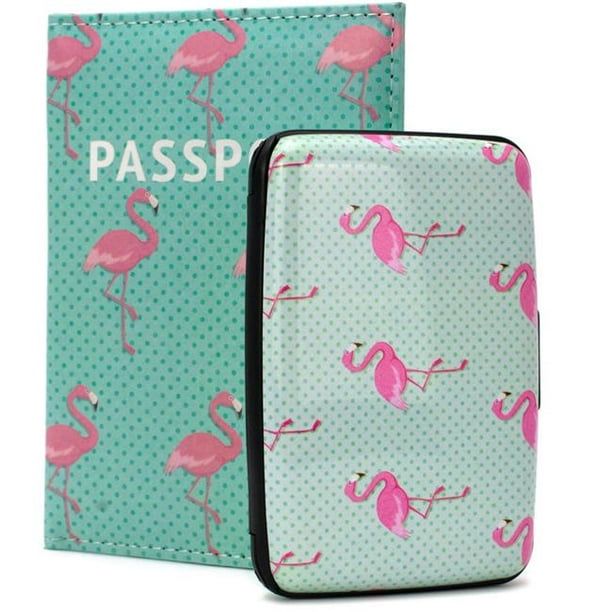 Miami CarryOn RFID Protected Wallet and Passport Cover Set - Prevent Identity Theft EasyOptionXY LLC