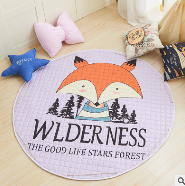 Explosion models Ins cotton car storage mat storage toy mats Round outing children climbing mat storage bag Pi-Mart