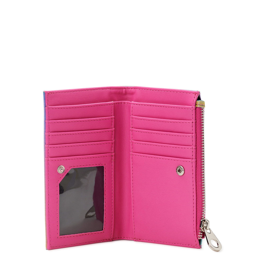 No Boundaries Women's Iridescent Rainbow Vinyl Snap Wallet EasyOptionXY LLC