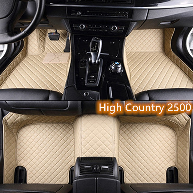 Fully Surrounded Car Leather Floor Mat Pad All Weather Protection Pi-Mart