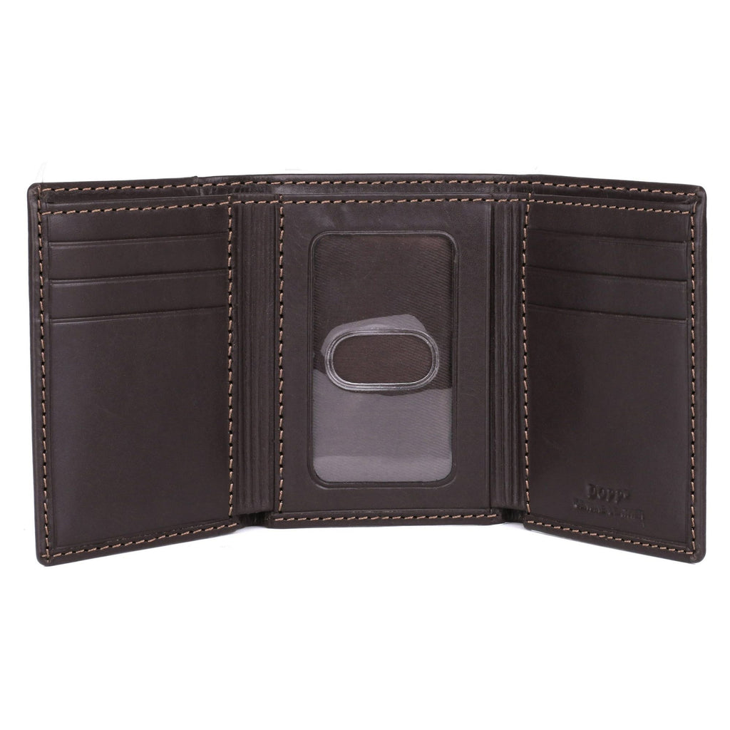 Dopp Men's Regatta ID Three-Fold Leather, Brown