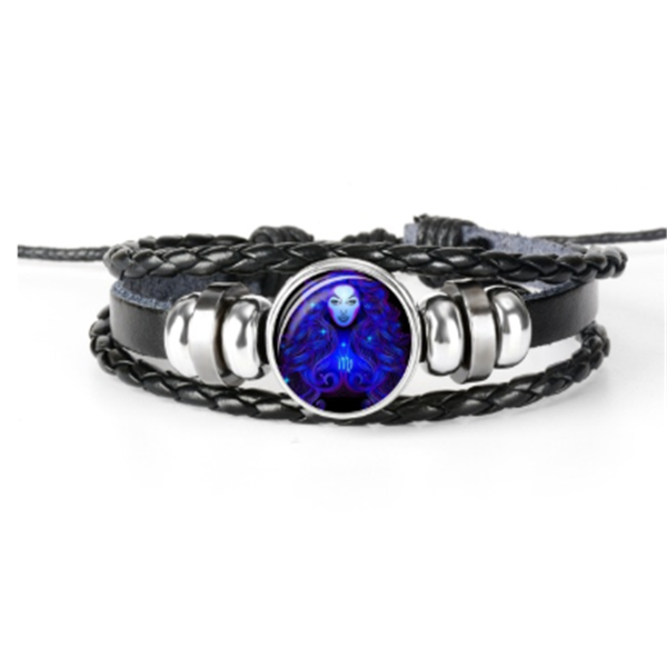 Zodiac Constellation Bracelet Braided Design Bracelet For Men Women Kids Pi-Mart