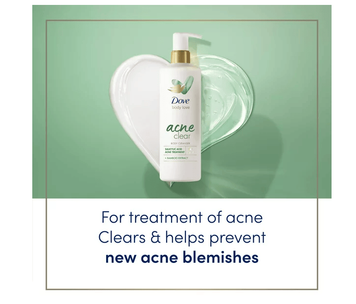 Dove Body Love Body Cleanser Acne Clear 17.5 fl oz EasyOptionXY LLC