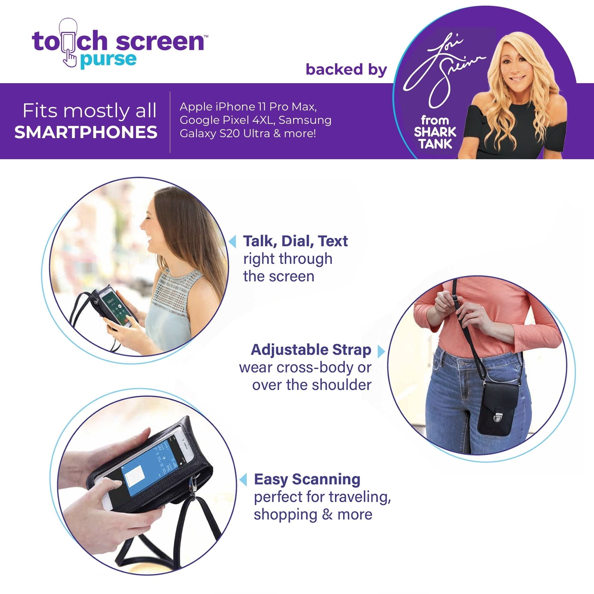 Touchscreen Crossbody Purse
