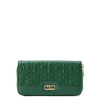 Time and Tru Women's Alex Zip Around Wallet Quilted Green Bead EasyOptionXY LLC