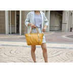 MKF Collection Darielle Vegan Leather Women's Satchel Bag with Wallet by Mia K. 2 Pieces - (Color Pewter) EasyOptionXY LLC
