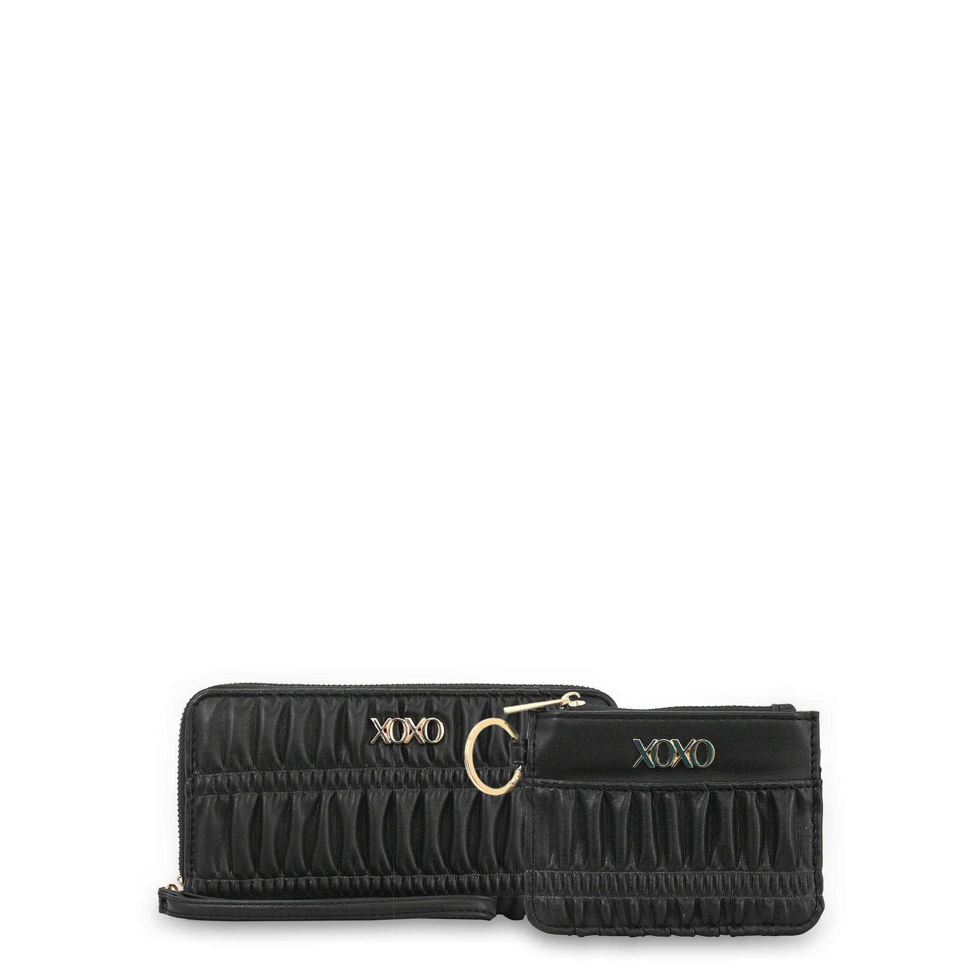 XOXO Women's Zip Wristlet Wallet withCoin Purse - Card Holders, 2 Cash Pockets & Phone Slot EasyOptionXY LLC