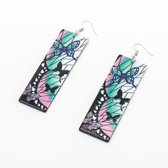 Acrylic Tanjiro Earrings Pi-Mart