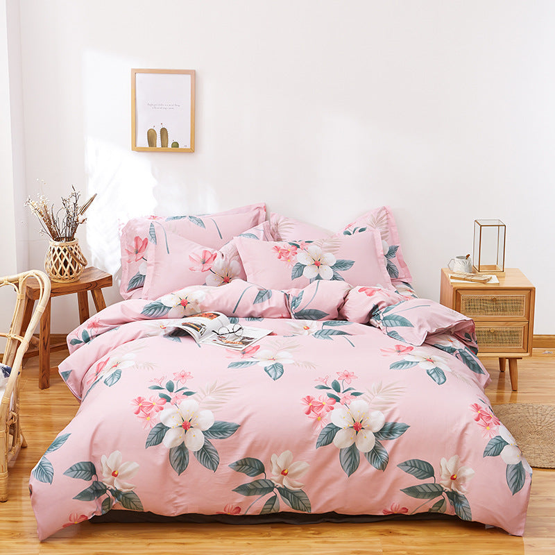 Twill Cotton Four-piece Set Seasons Quilt Cover Pi-Mart