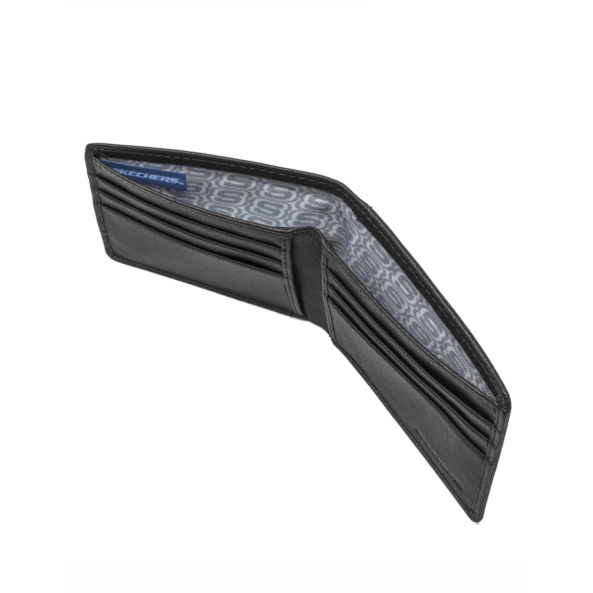 Men's Skechers Perforated Tonal Slimfold Wallet EasyOptionXY LLC