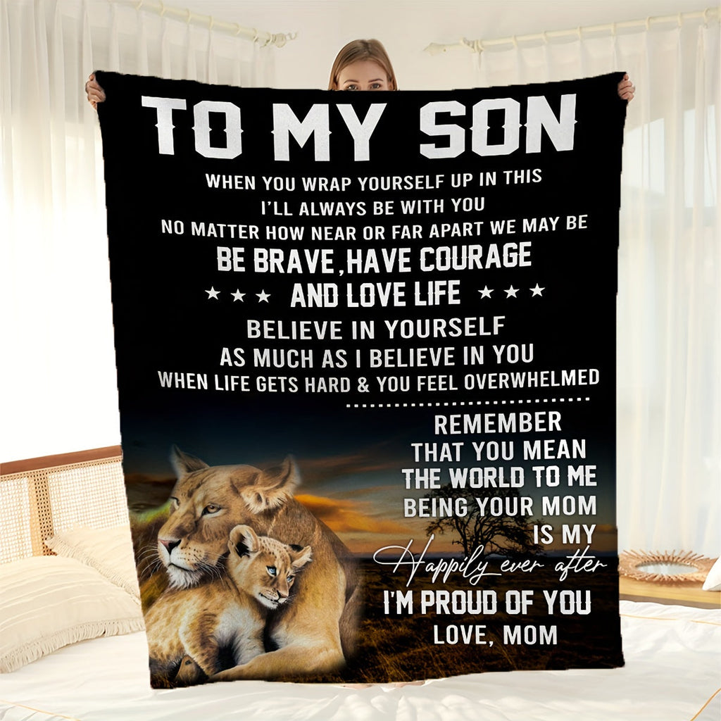 1pc Gift For Son Blanket Birthday Gifts For Son Graduation Gifts For Son Son Gifts From Mother For His Birthday To My Son Best Gift Ideas For Son Lootquake LLC