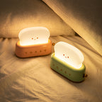 Creative LED Bread Maker Night Light USB Charging Dimming Toast Lamp Bedroom Children Timing Sleeping Lamps Funny Light Pi-Mart