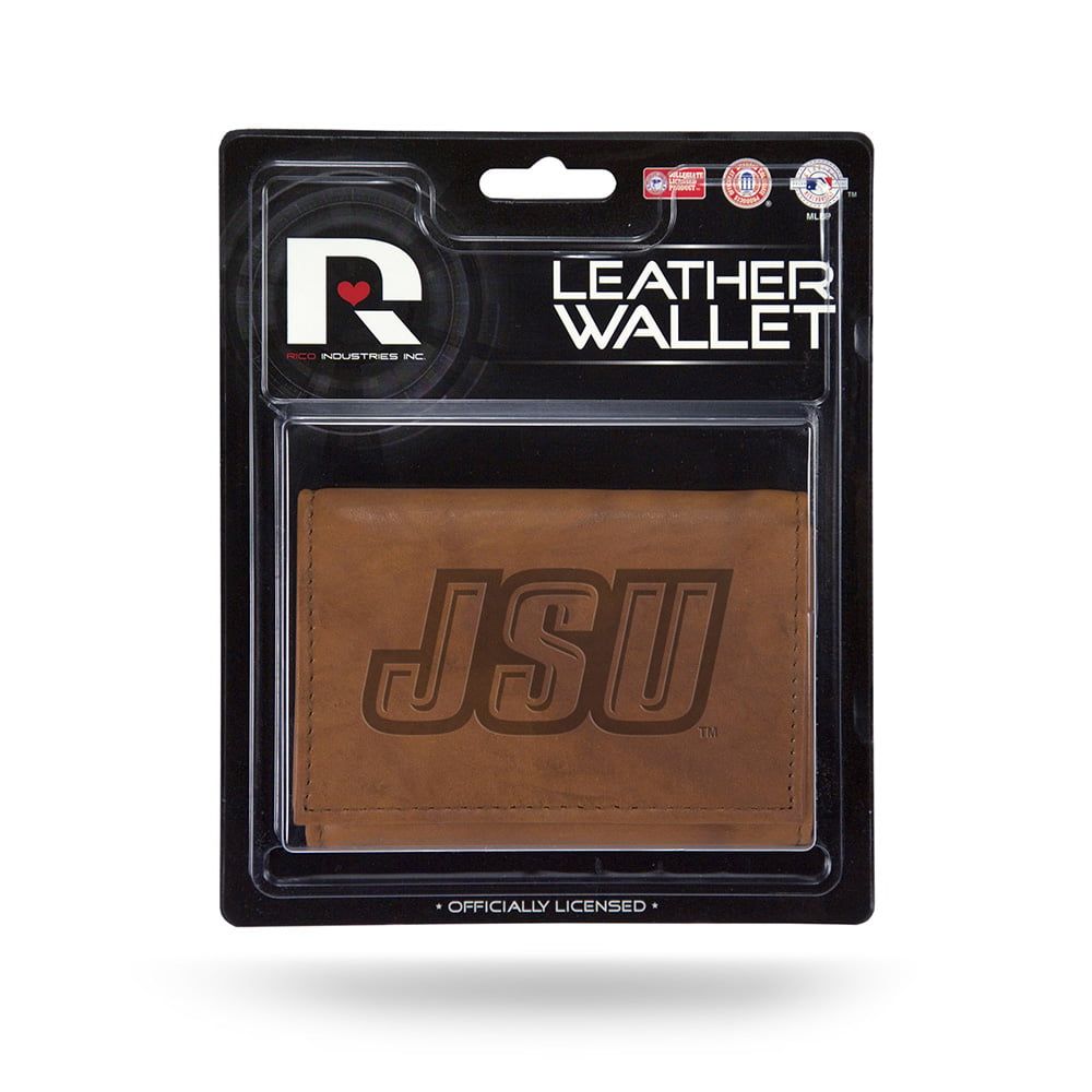 Jacksonville State Gamecocks NCAA Embossed Brown Leather Trifold Wallet EasyOptionXY LLC