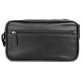 Dopp Men's First Class Seasoned Traveler Soft Sided Multi-Zip Travel Kit Leather, Black EasyOptionXY LLC