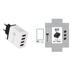 USB Charger Quick Charge 3.0 4 Phone Adapter For Tablet Portable Wall Mobile Charger Fast Charger Pi-Mart
