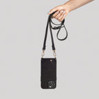 Noemie Napa Crossbody Strap and Wallet Case for iPhone 13 Pro Max, Black/Gold EasyOptionXY LLC