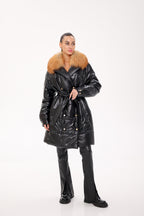 Genuine Gold Fox Fur Freudenberg Comfortemp® Coat - SJB-DIAMOND ELITES