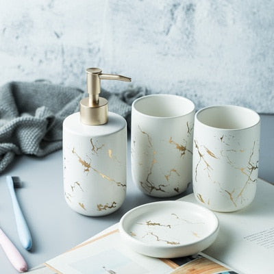 Nordic Matte Bathroom Accessories Set Pi-Mart