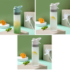 Spray Water Bottle For Girls Outdoor Sport Fitness Water Cup Large Capacity Spray Bottle Drinkware Travel Bottles Kitchen Gadgets Pi-Mart