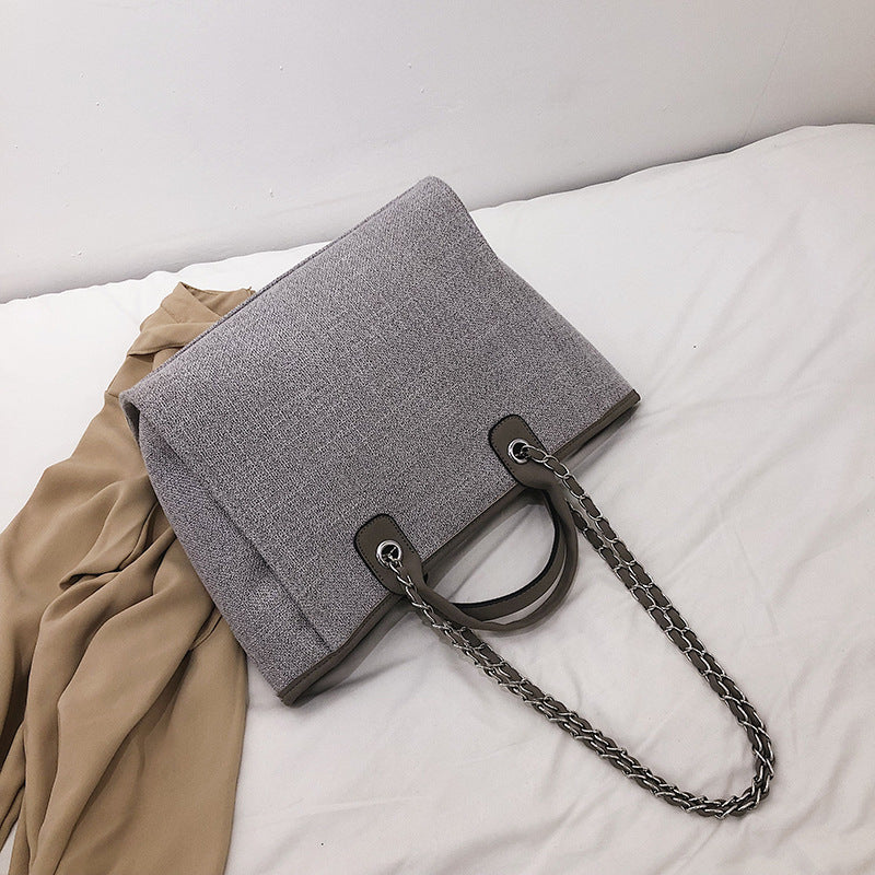 Simple canvas handbag Pi-Mart