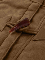 Full Size Pocketed Long Sleeve Hooded Toggle Jacket – Stylish & Functional Outerwear for Women Stevvex