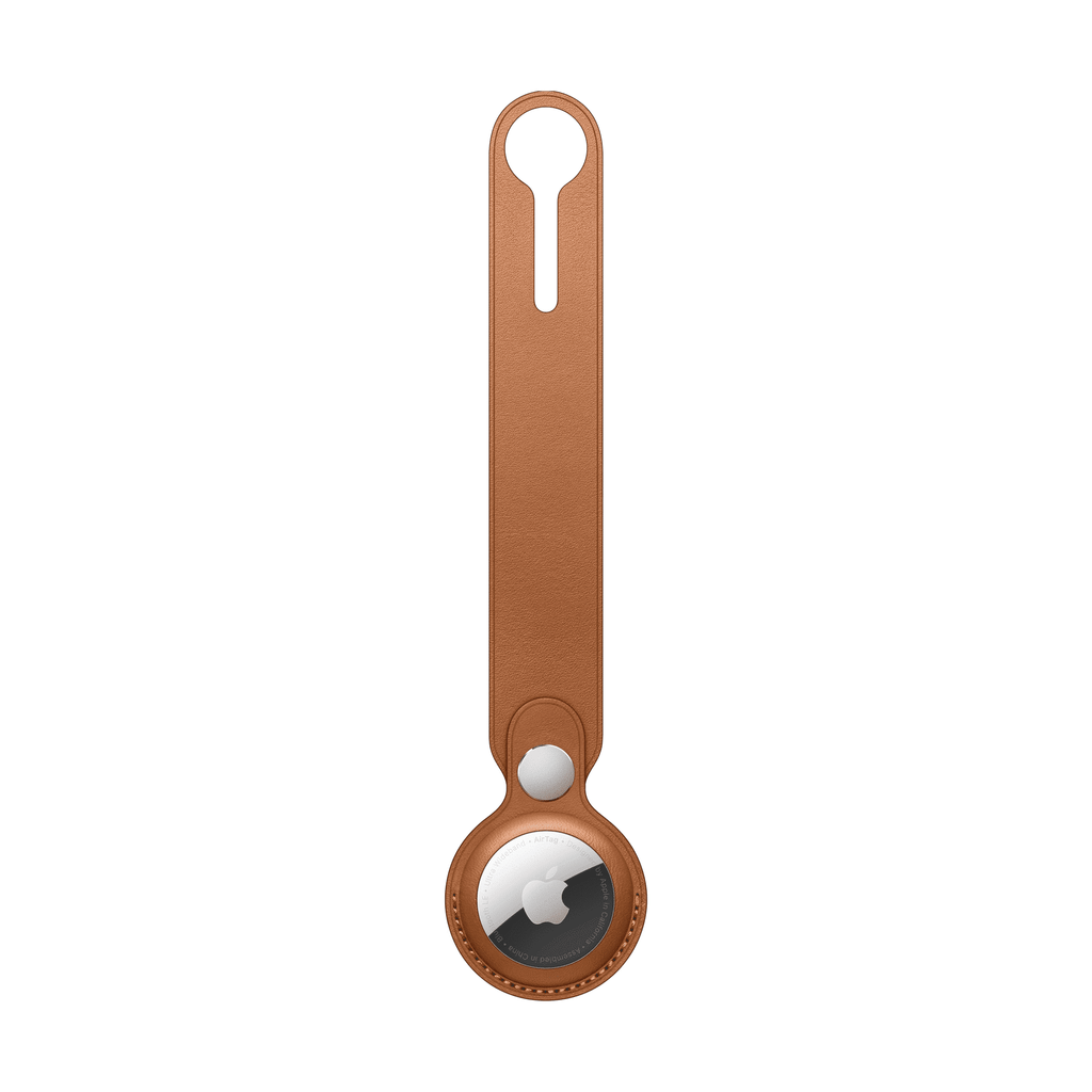 Apple AirTag Leather Loop - Saddle Brown EasyOptionXY LLC