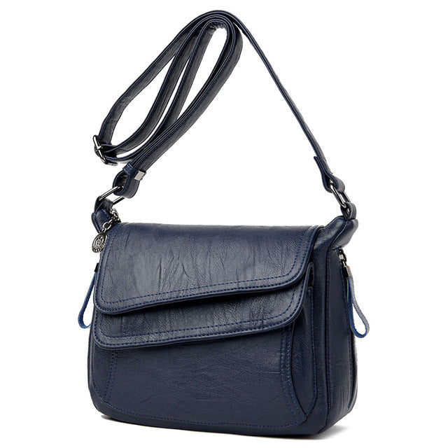 Winter style white handbag luxury leather handbag Pi-Mart