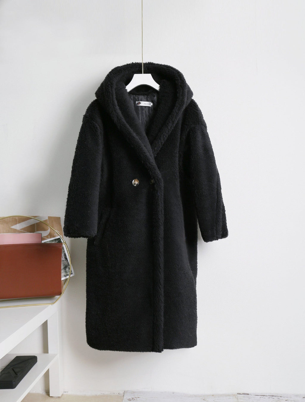 Teddy bear cashmere coat women Pi-Mart