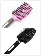 Hairbrush Anti Klit Brushy Haarborstel Women Detangler Hair Brush Bristle Nylon Scalp Massage  Teaser Hair Brush Comb Pi-Mart