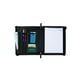 BLACK BELLINO LEATHER ZIP-AROUND PADFOLIO EasyOptionXY LLC